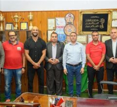أسطورة المصارعة كرم جابر يزور المنوفية لمتابعة البطل الأولمبي